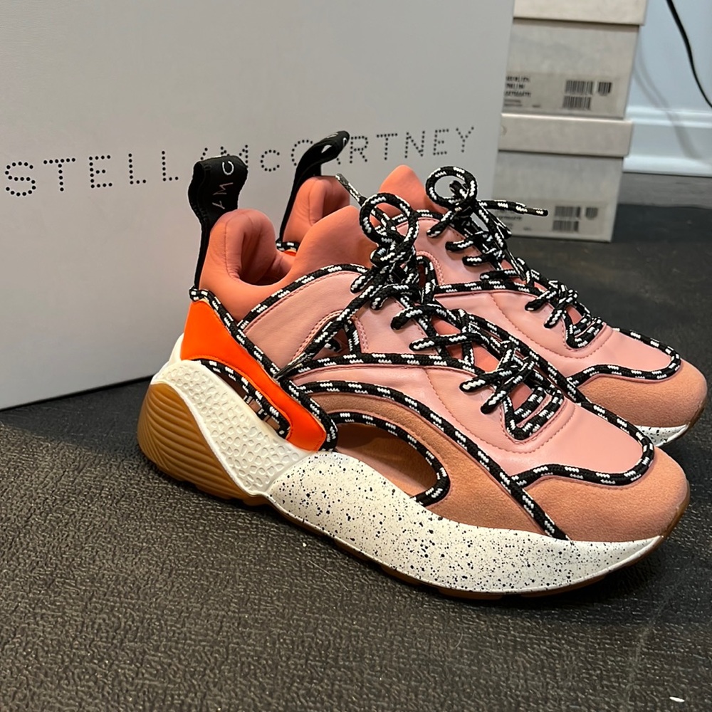 Stella McCartney Pink and Orange Athletic Shoes
